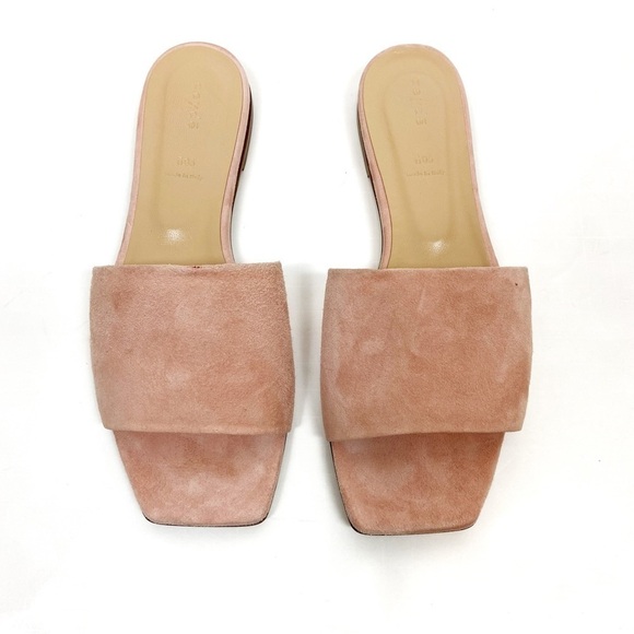 Aeyde Anna Sandals in Blush Suede - Picture 2 of 12